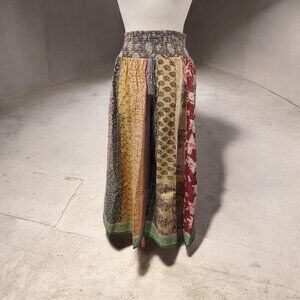 NWT Wide Leg Patchwork Traveler Lounge Pants-Size Large